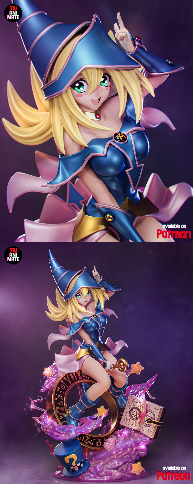 Dark Magician Girl – Yu-Gi-Oh! STL model for 3D printing