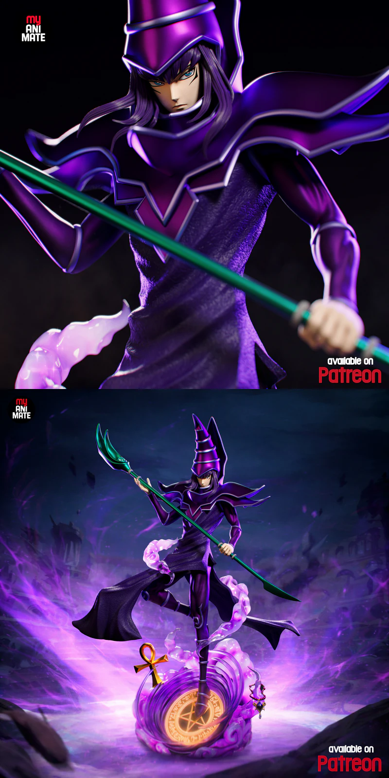 Dark Magician STL Figure for 3D Printing STL model for 3D printing