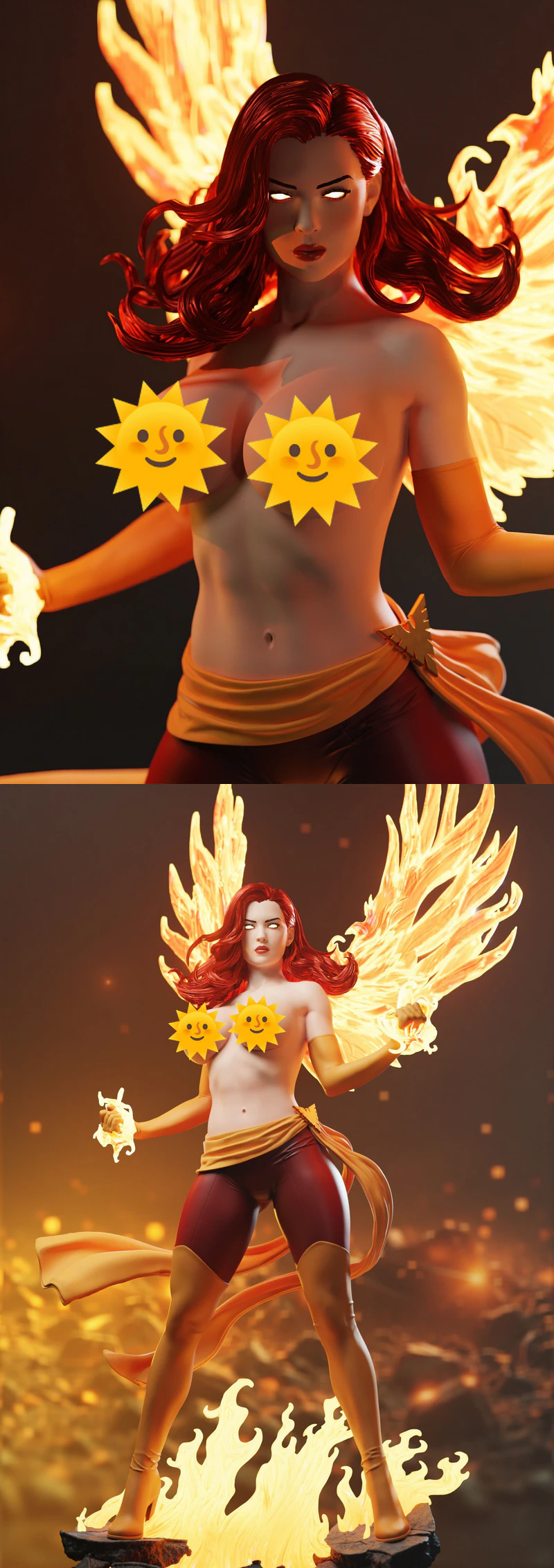 Dark Phoenix Extra 3D Printable Model STL model for 3D printing