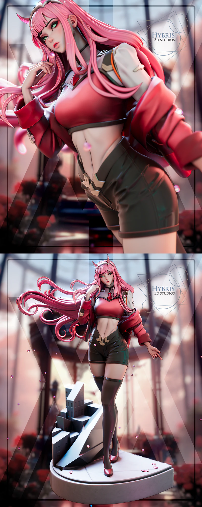 Darling in the Franxx – Zero Two STL model for 3D printing