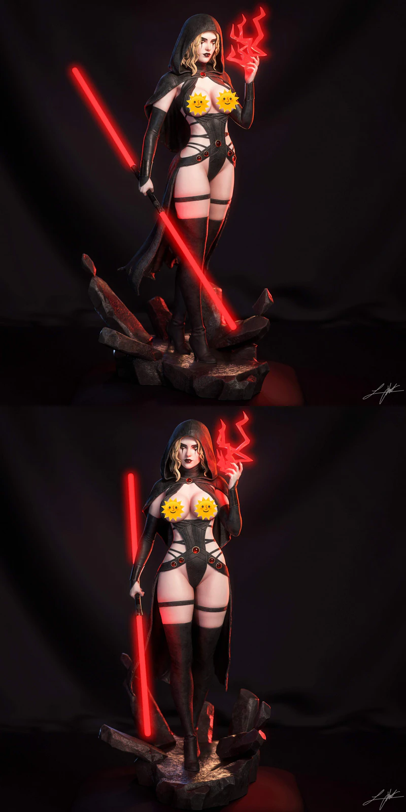 Darth Zannah Extra STL model for 3D printing
