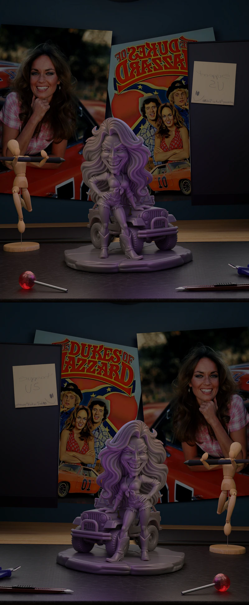 Daysi Dukes 3D Printable STL Figure for Resin Printer STL model for 3D printing