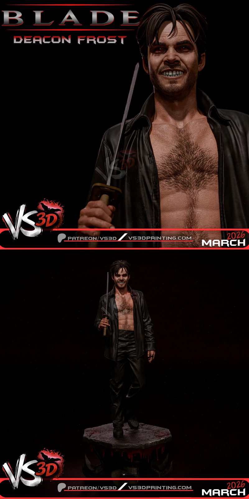 Deacon Frost – Blade STL model for 3D printing