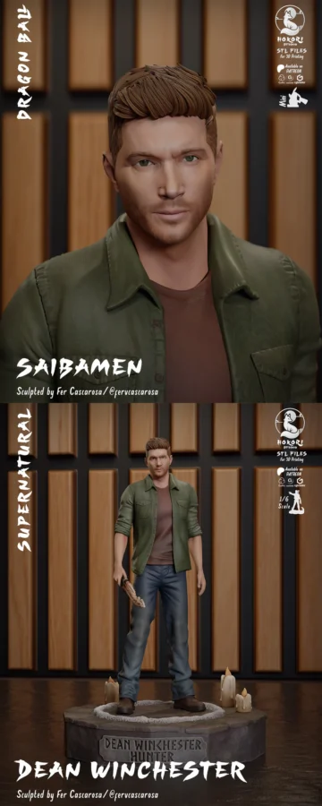 Dean Winchester STL model for 3D printing