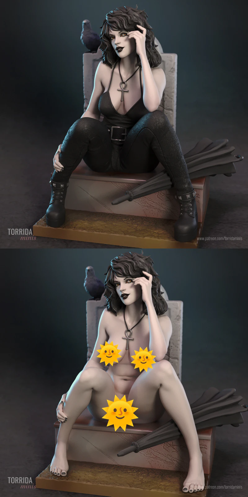 Death from Sandman STL model for 3D printing