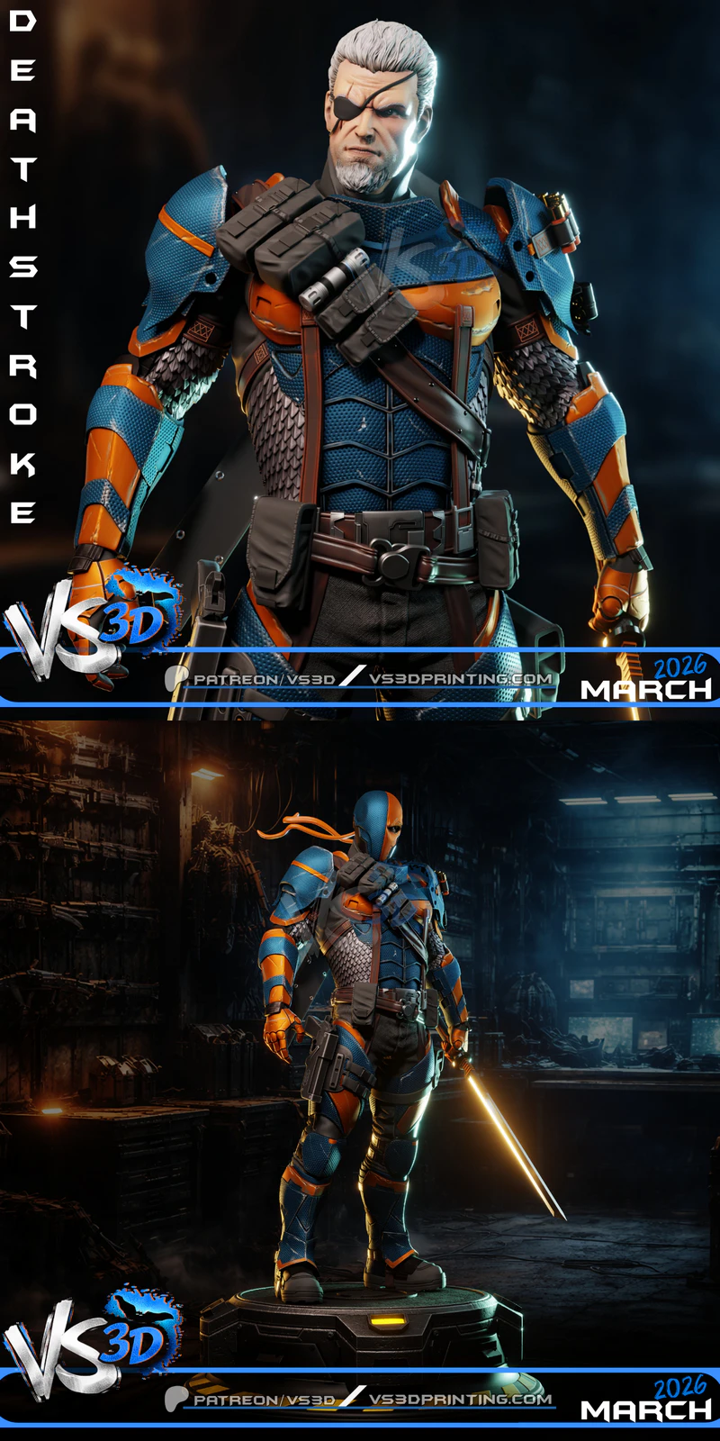 Deathstroke – Arkham Origins STL model for 3D printing