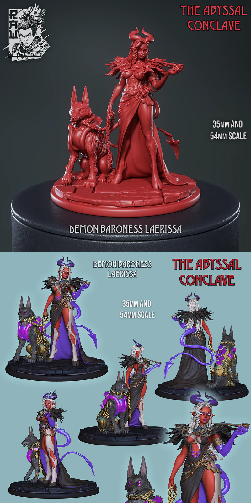 Demon Baroness Laerissa 3D Printable STL File STL model for 3D printing