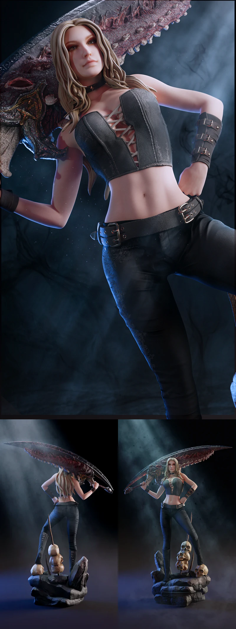 Devilish Trish – Video Game STL model for 3D printing