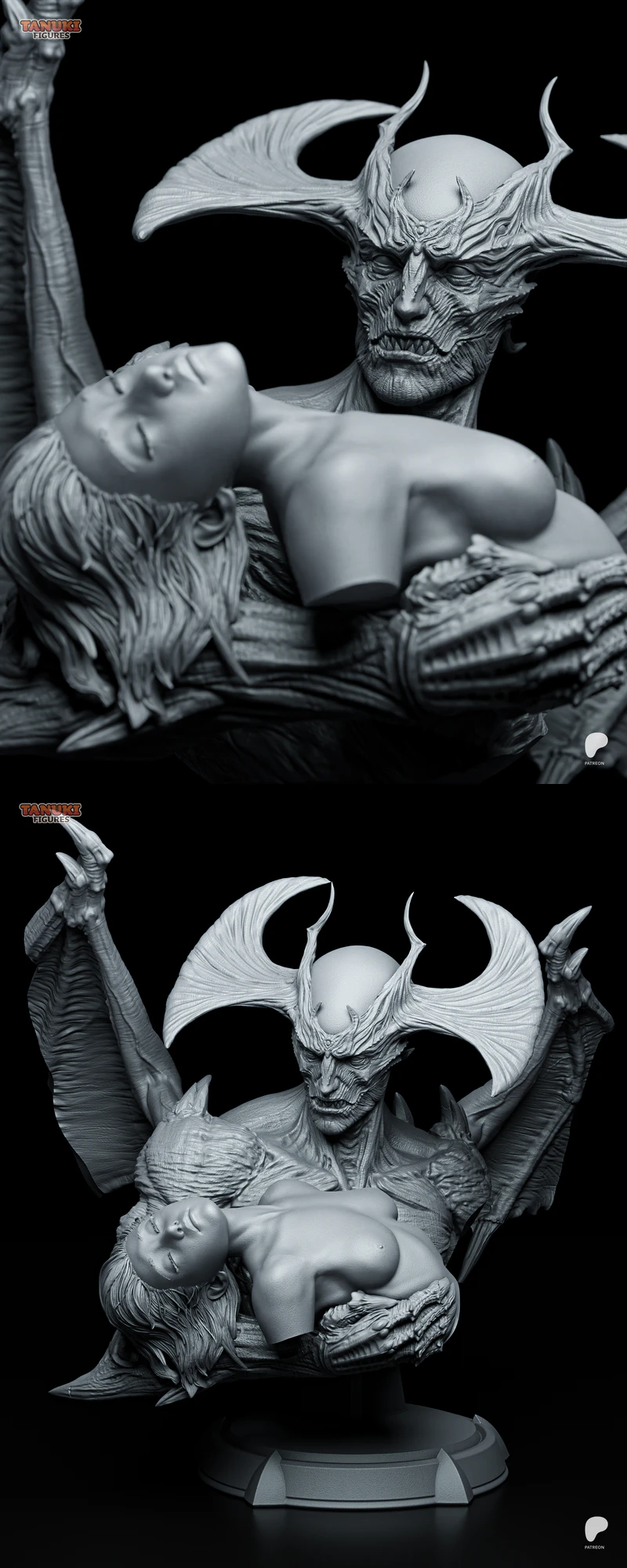 Devilman 3D Printable Bust STL File STL model for 3D printing