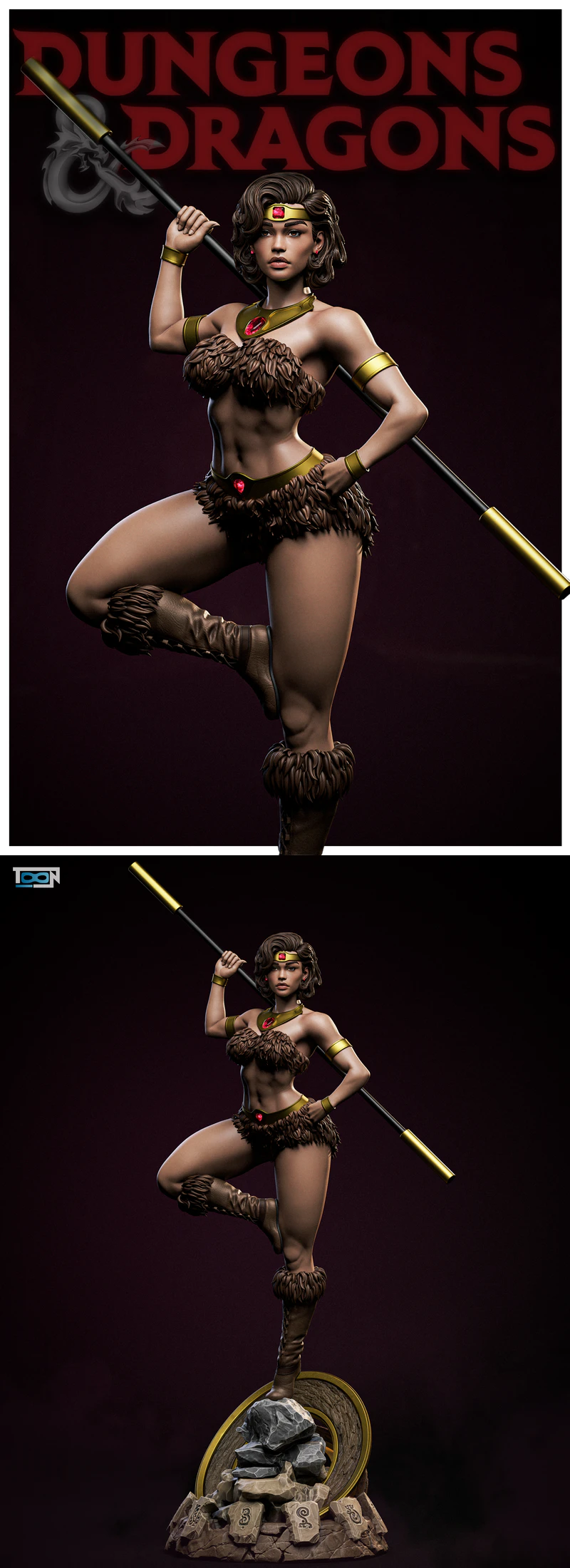 Diana Clay – Dungeons & Dragons STL model for 3D printing