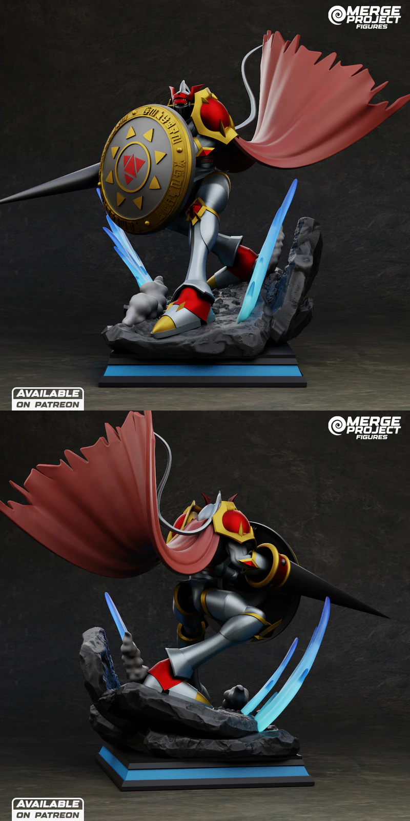 Gallantmon Knight 3D Printable STL Figure STL model for 3D printing