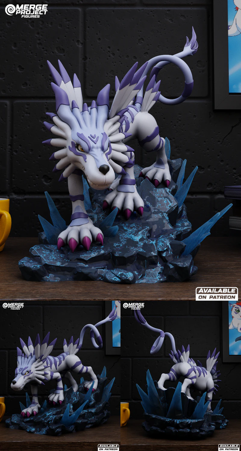 Digimon – Garurumon 3D Printable STL Figure for 3D Printer STL model for 3D printing