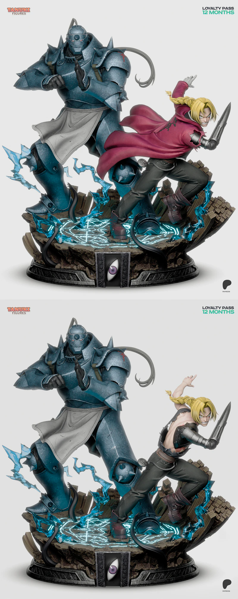 Diorama Edward and Alphonse – Fullmetal Alchemist STL model for 3D printing