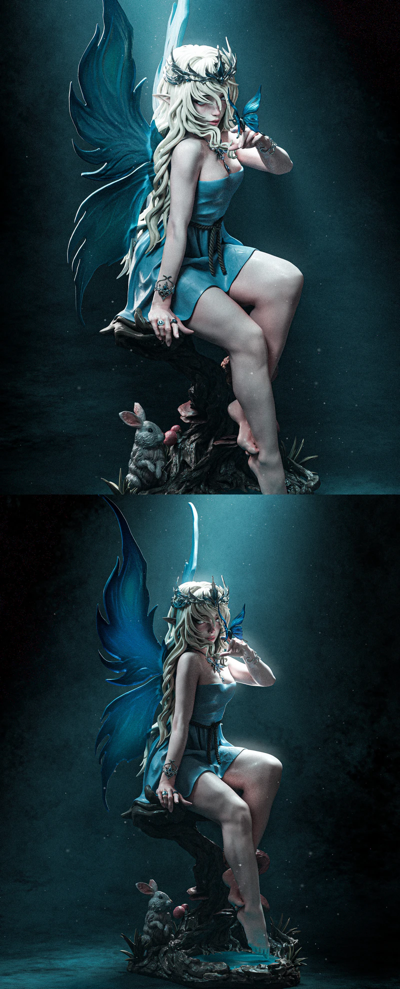 Divine Mystical Fairy STL Figure for 3D Printing STL model for 3D printing