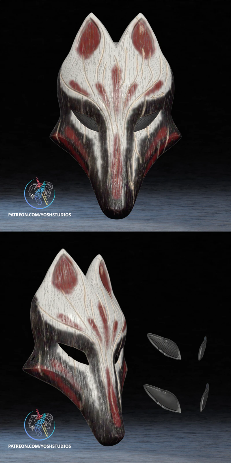 Divine Trickster Mask STL 3D Printable Model STL model for 3D printing