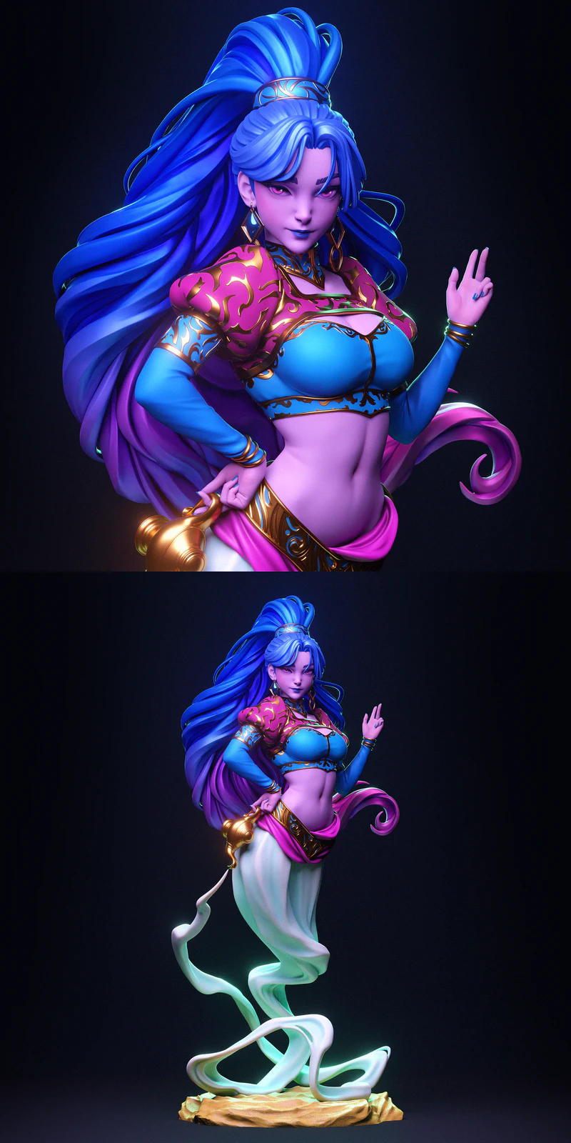 Djinn STL model for 3D printing