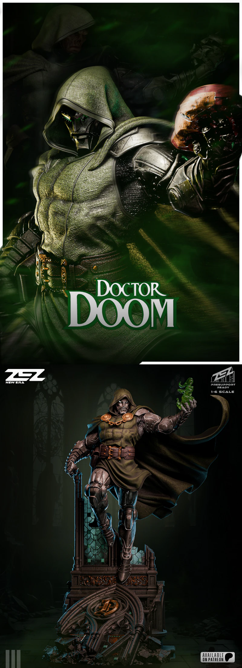 Doctor DOOM 3D Printable STL Figure STL model for 3D printing