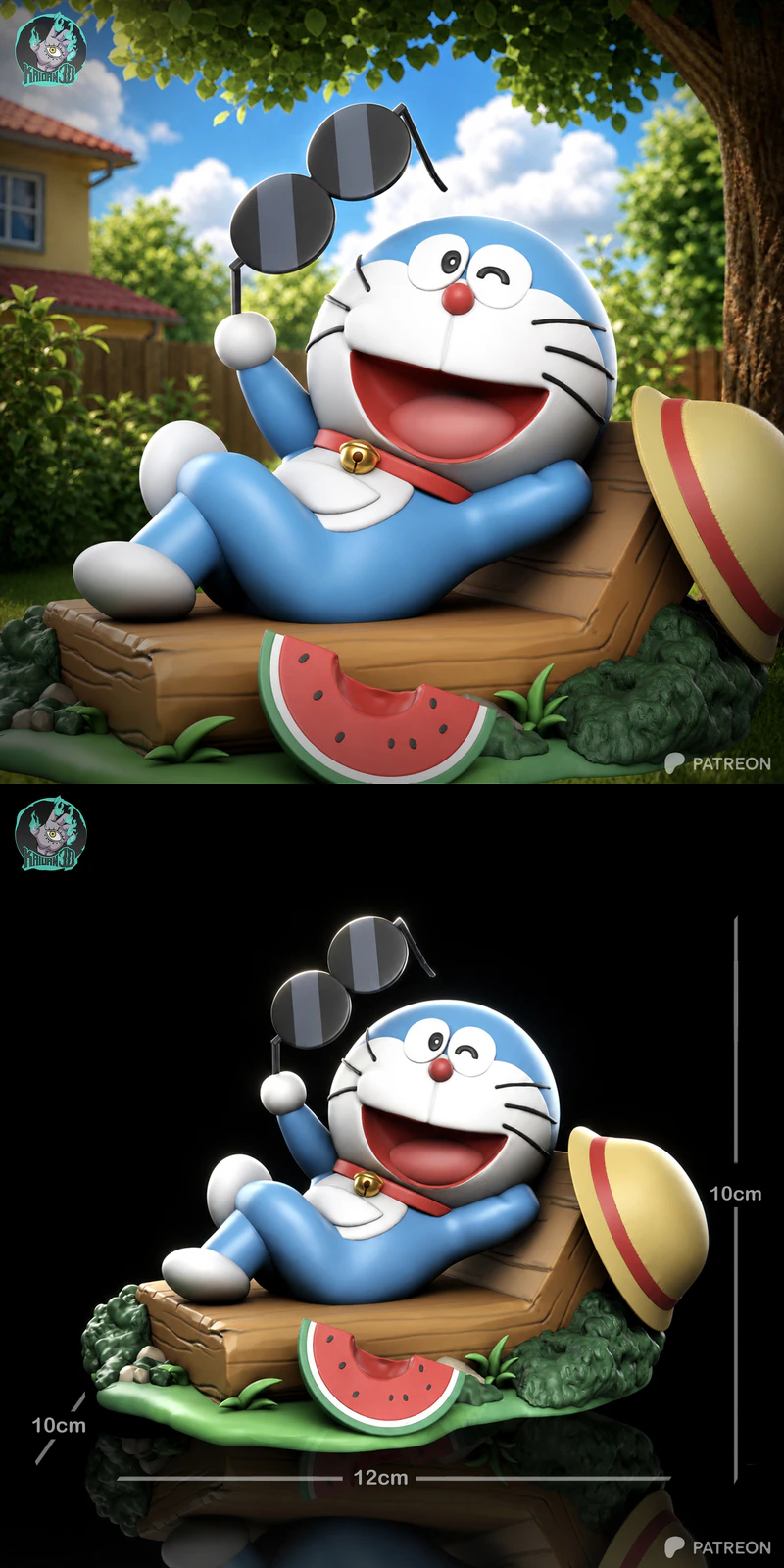 Doraemon STL model for 3D printing