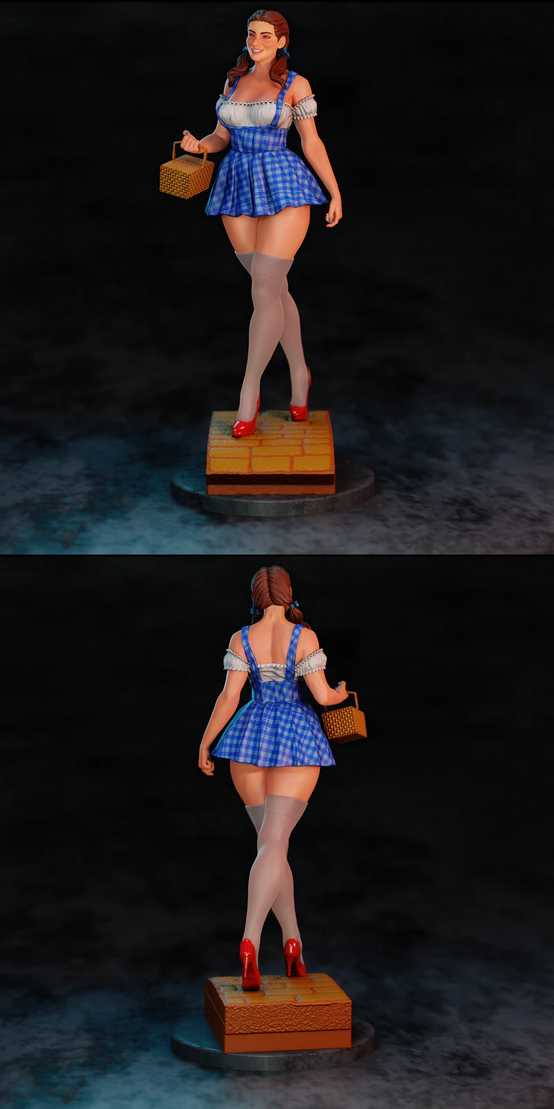 Dorothy Fantasy Girl Miniature STL Model for 3D Printing STL model for 3D printing
