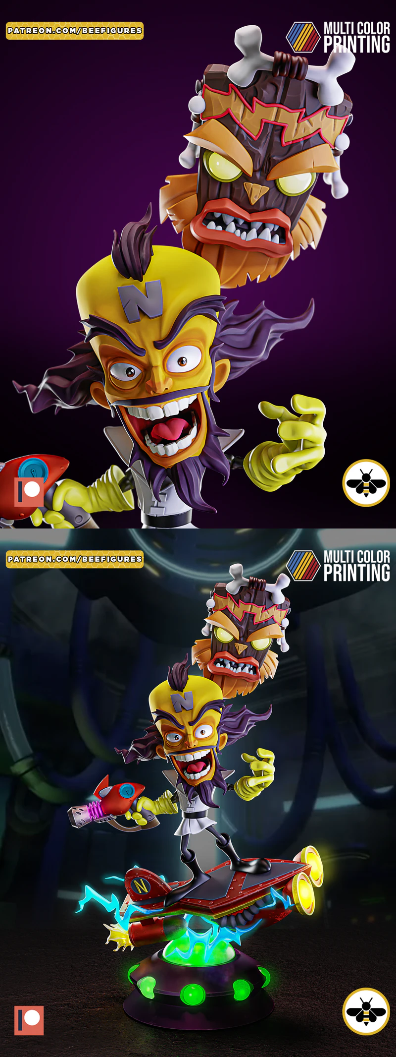 Dr. Neo Cortex 3D Printable STL File STL model for 3D printing