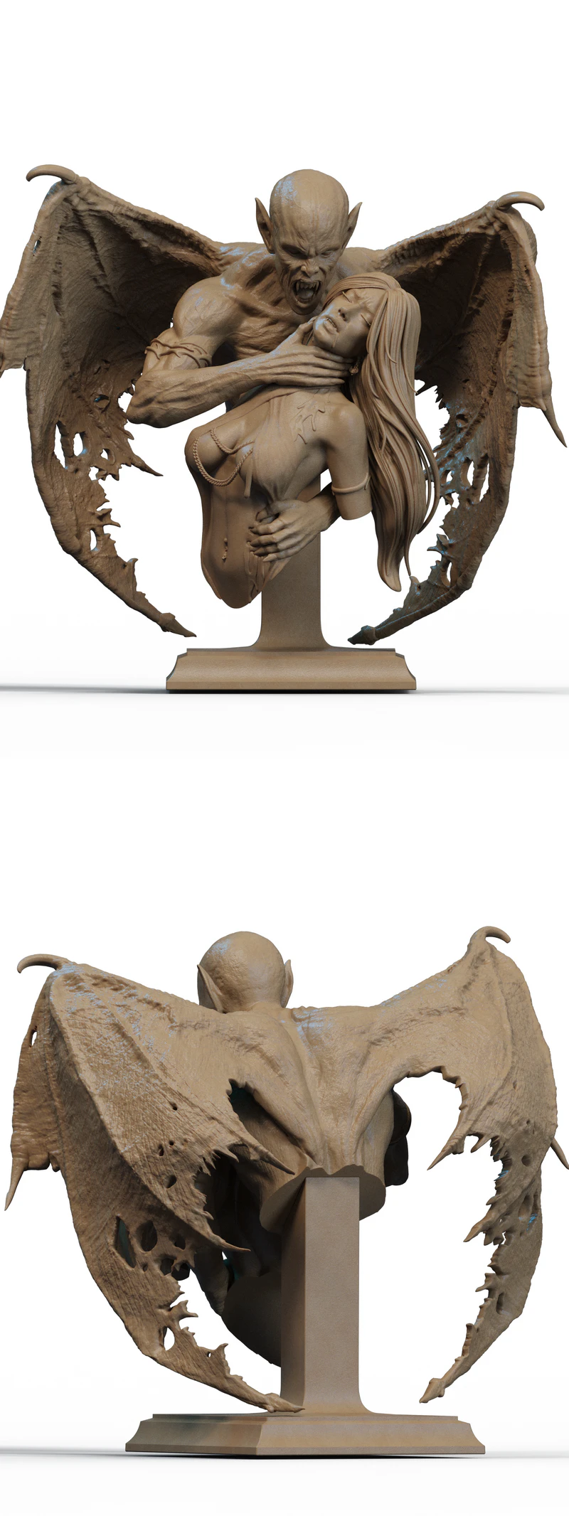 Dracula 3D Printable STL Bust STL model for 3D printing