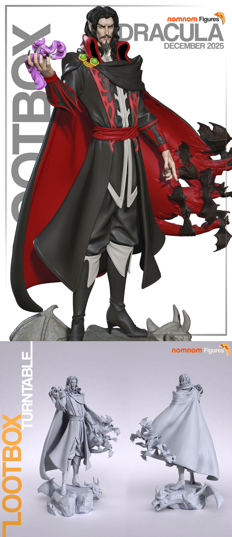 Dracula Castlevania STL 3D Printable Figure STL model for 3D printing