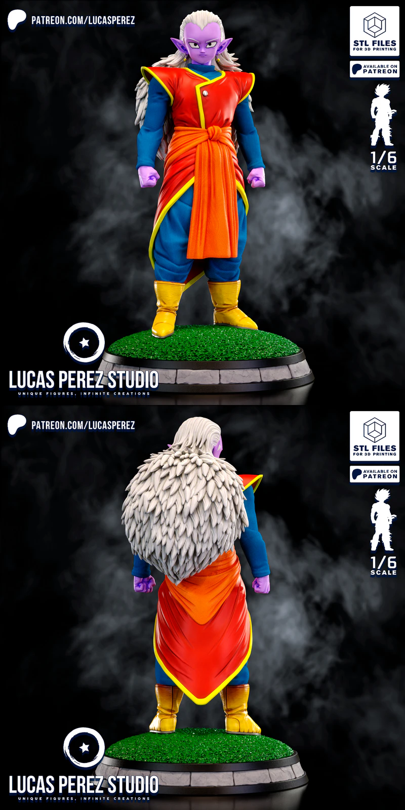 Kibito 3D Printable STL Figure for Dragon Ball Fans STL model for 3D printing