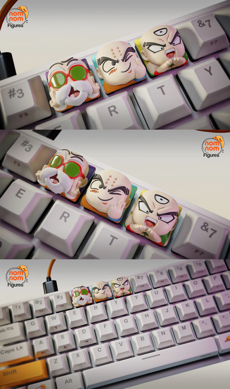 Dragon Ball Z Keycaps STL model for 3D printing
