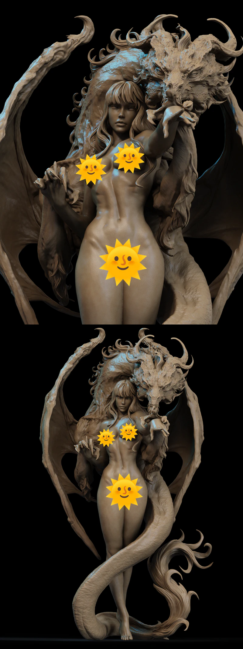 Dragon Lady Extra STL Figure for 3D Printer STL model for 3D printing