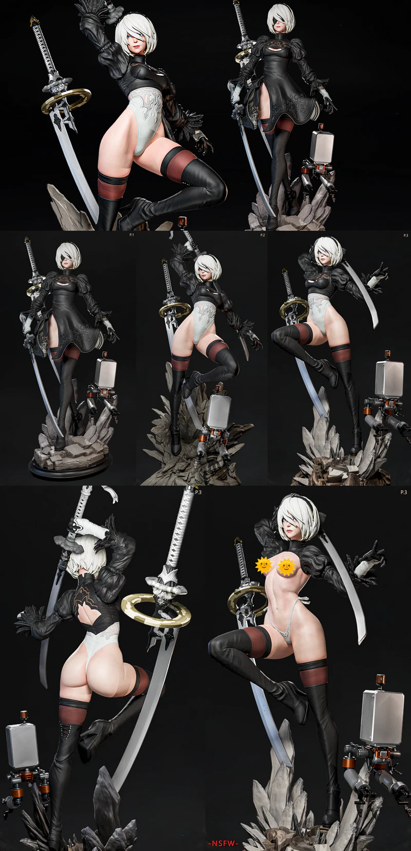 2B Nier Automata STL model for 3D printing