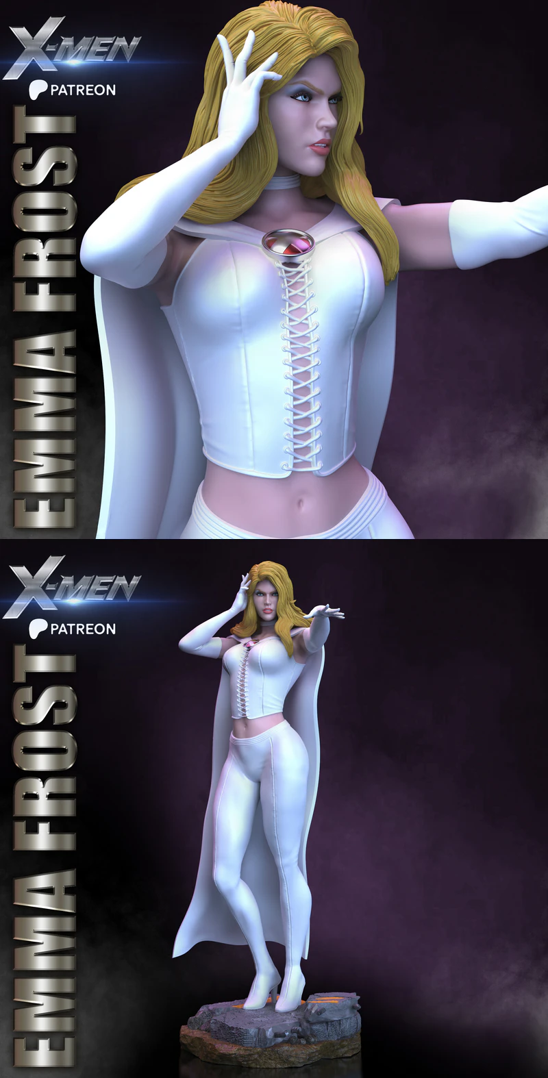 EMMA FROST STL model for 3D printing