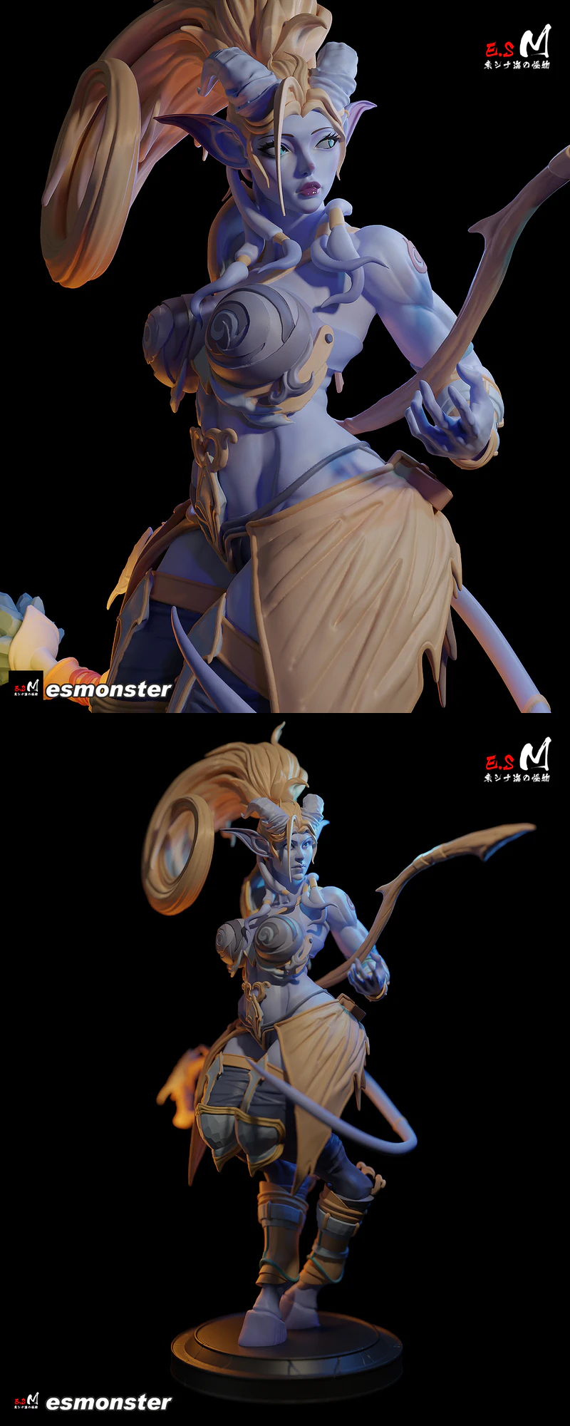 Draenei STL model for 3D printing