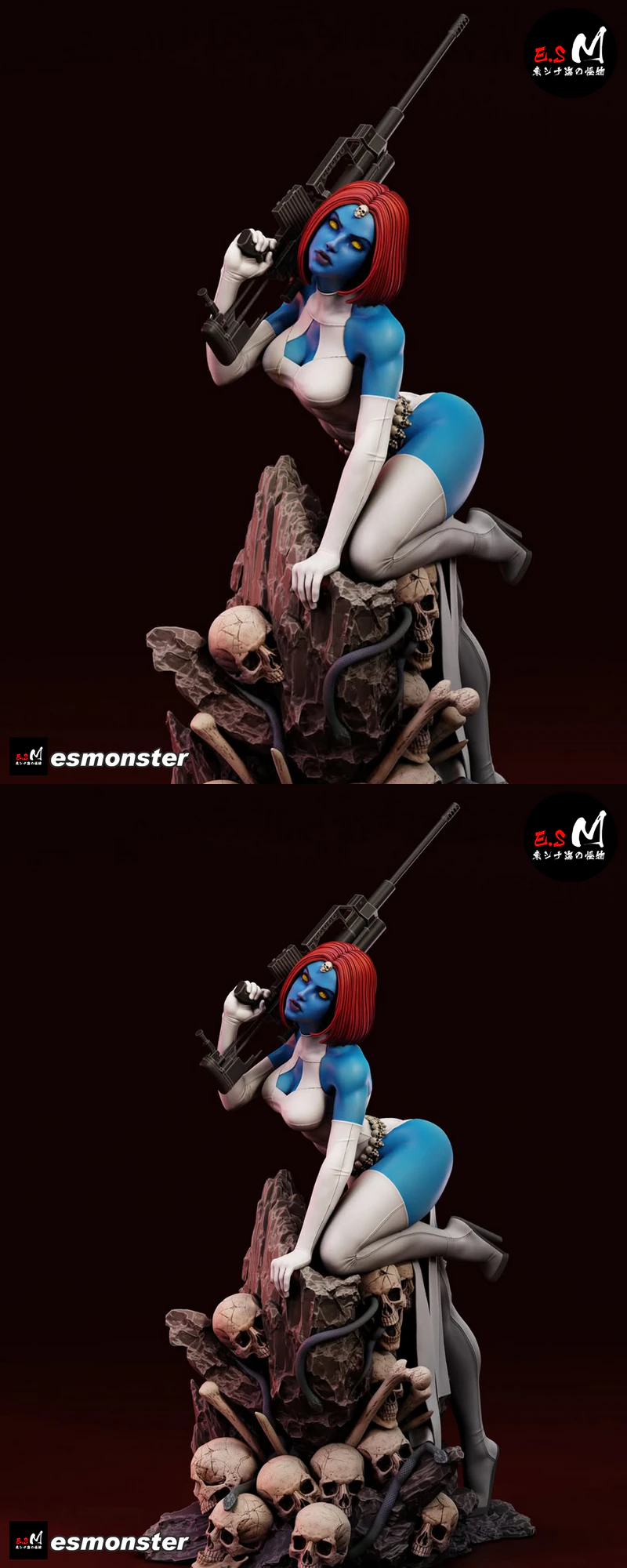 Mystique STL model for 3D printing