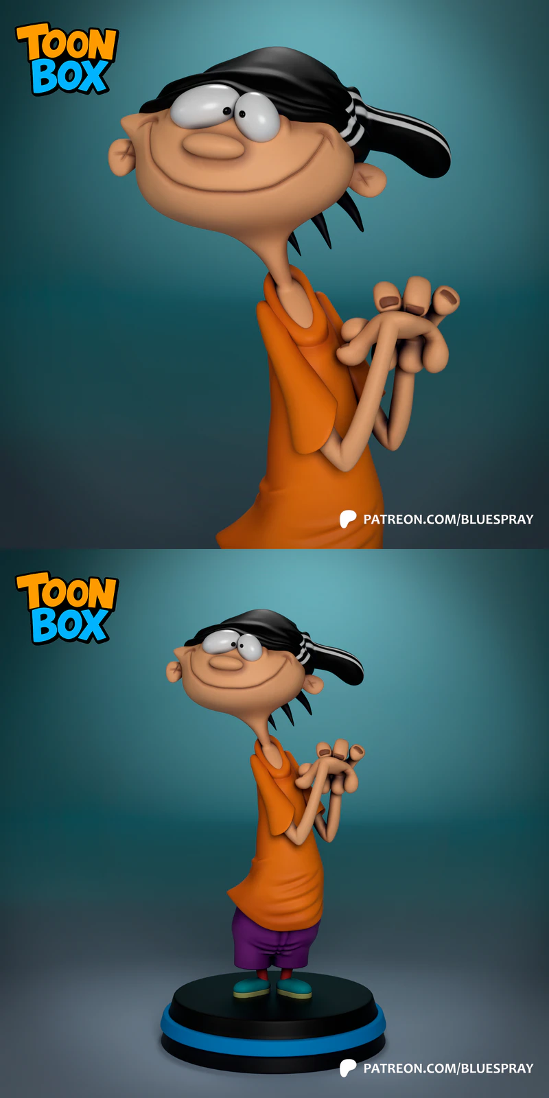 Edd (Double D) STL model for 3D printing