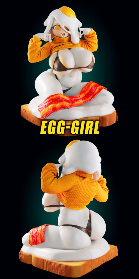 Egg Girl Slime STL model for 3D printing