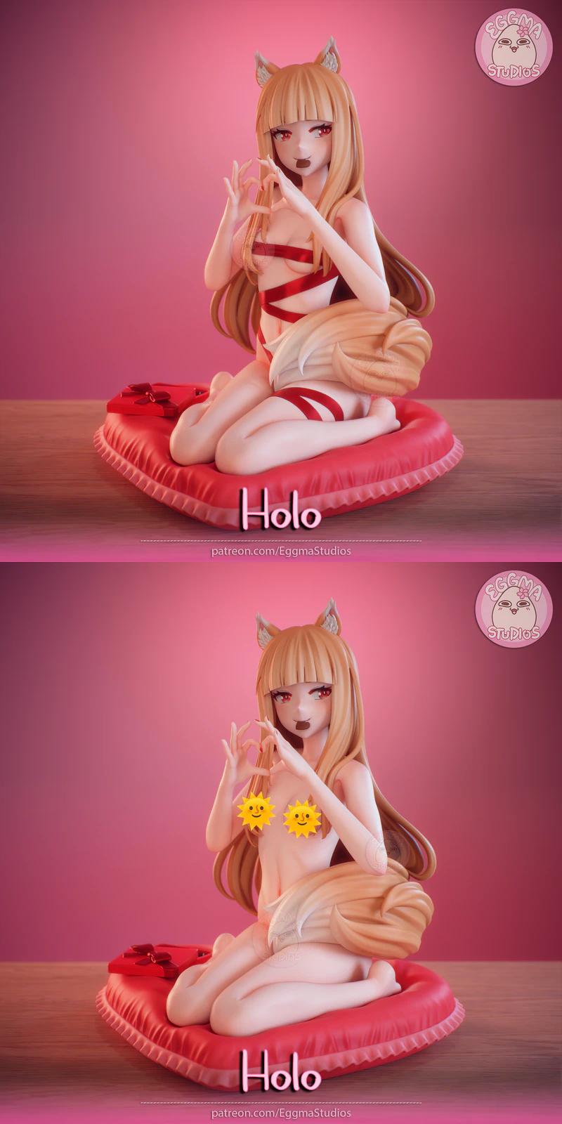 Spice and Wolf – Holo STL model for 3D printing