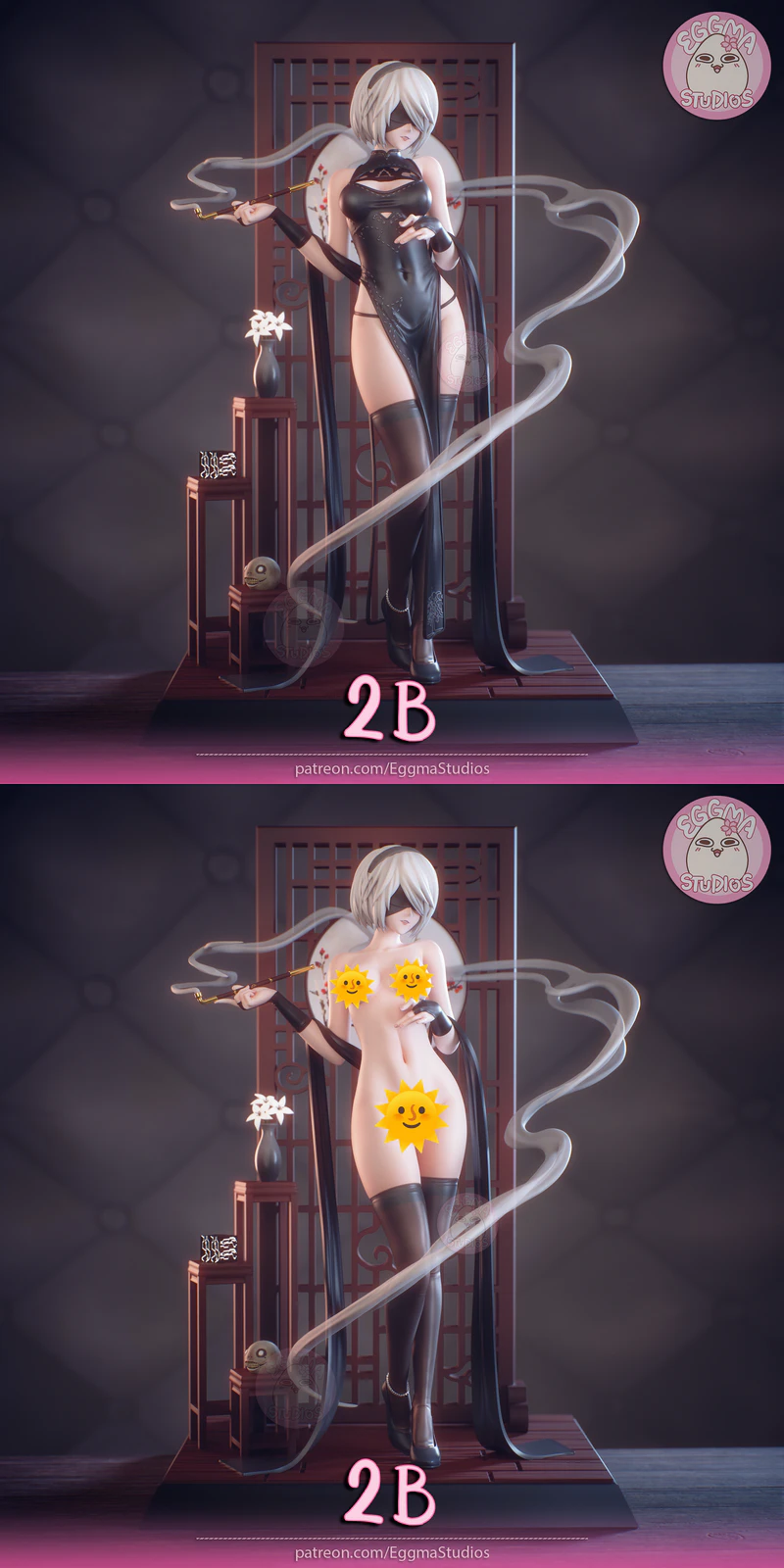 Qipao 2B STL model for 3D printing