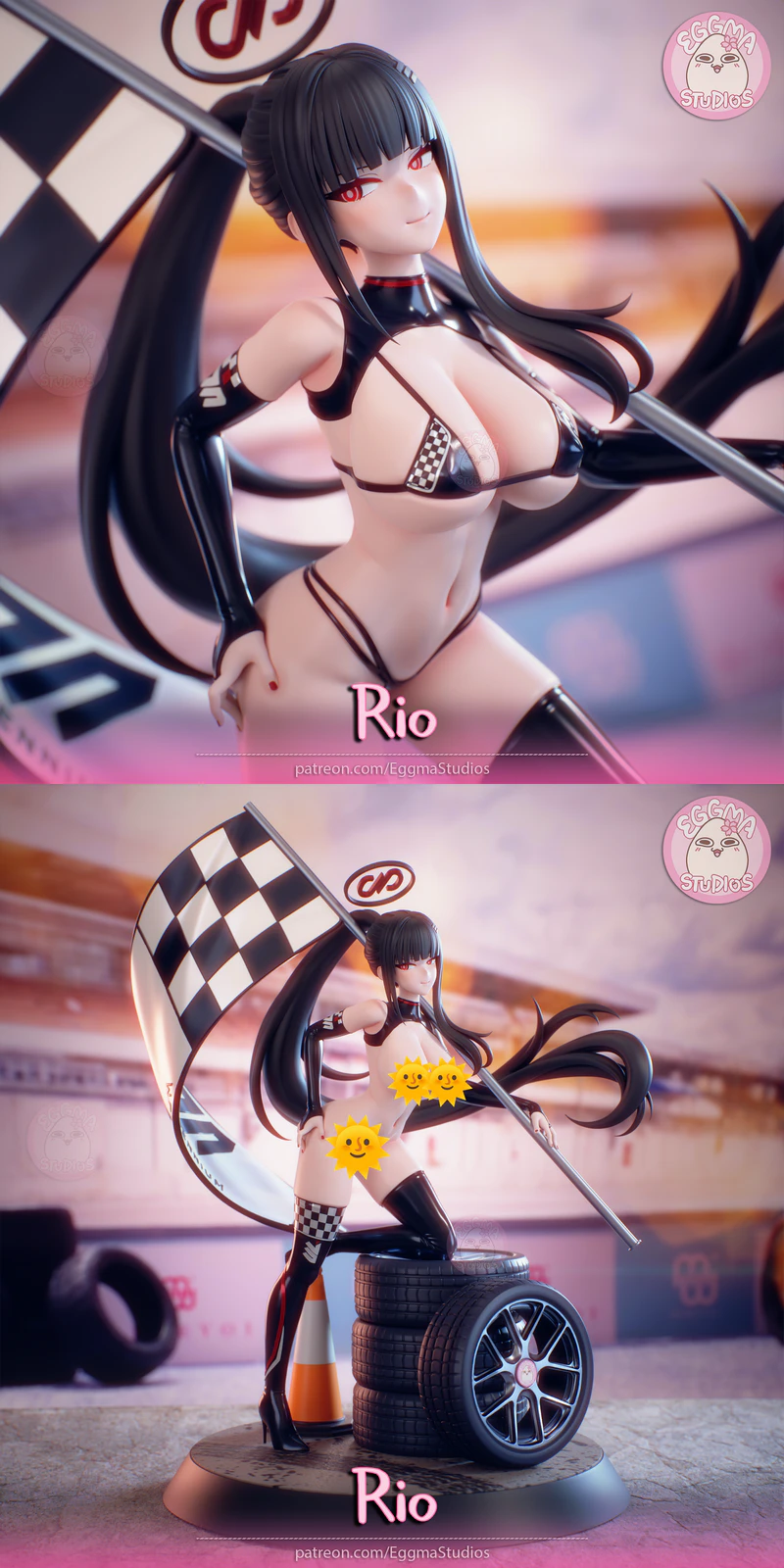 Racing Rio STL model for 3D printing