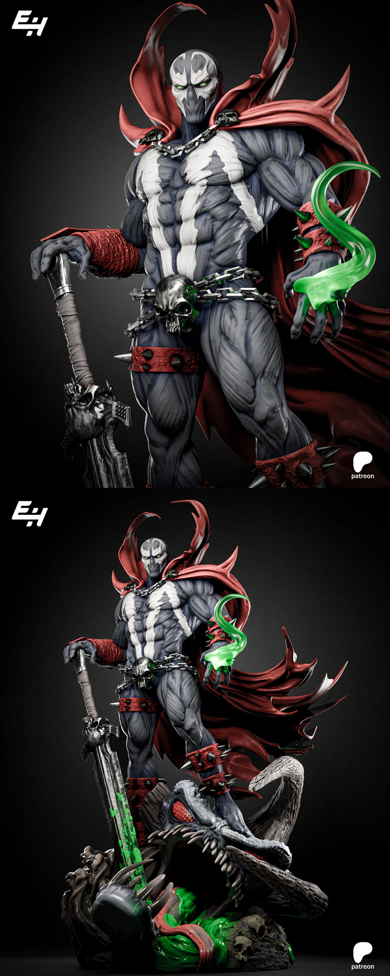 Spawn Fantasy Miniature STL File for 3D Printing STL model for 3D printing