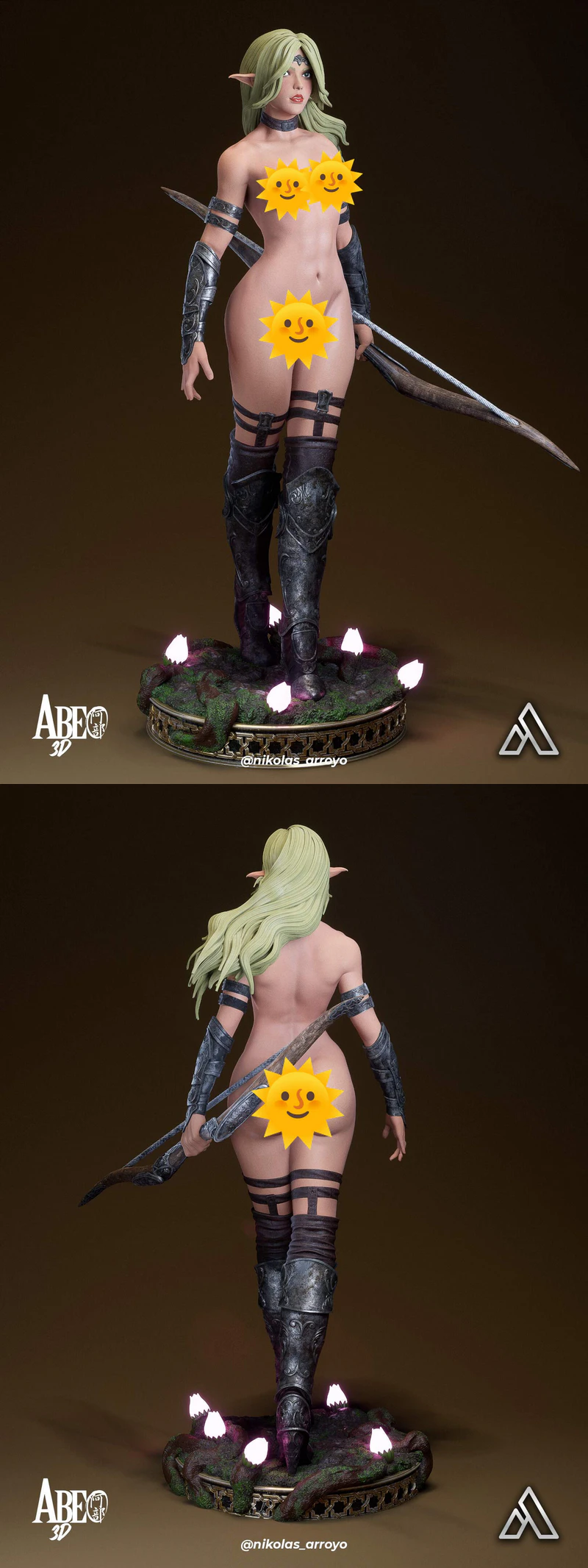 Elaria Shadownleaf Extra STL model for 3D printing
