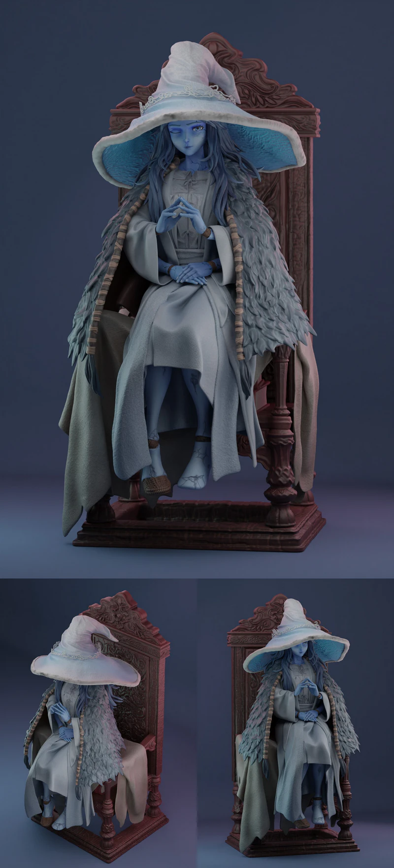 Elden Ring Ranni STL model for 3D printing