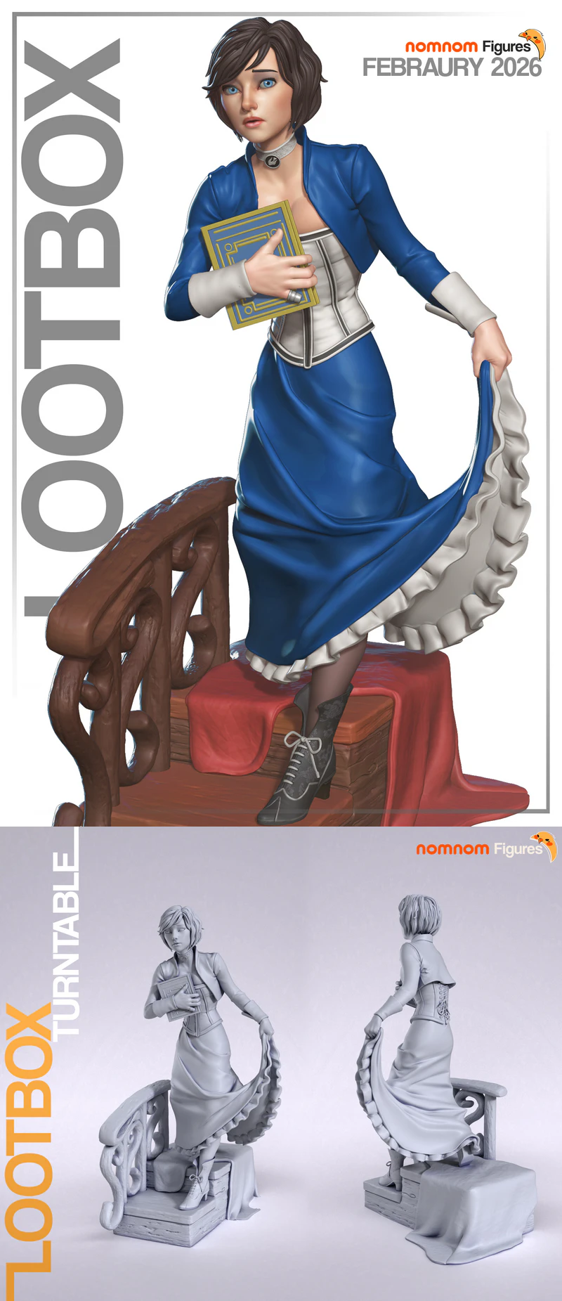 Elizabeth Bioshock Infinite 3D Printable STL File STL model for 3D printing