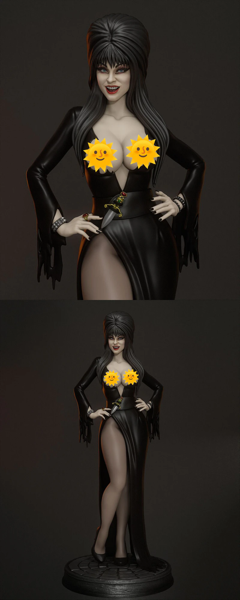 Elvira Extra 3D Printable Miniature STL File STL model for 3D printing