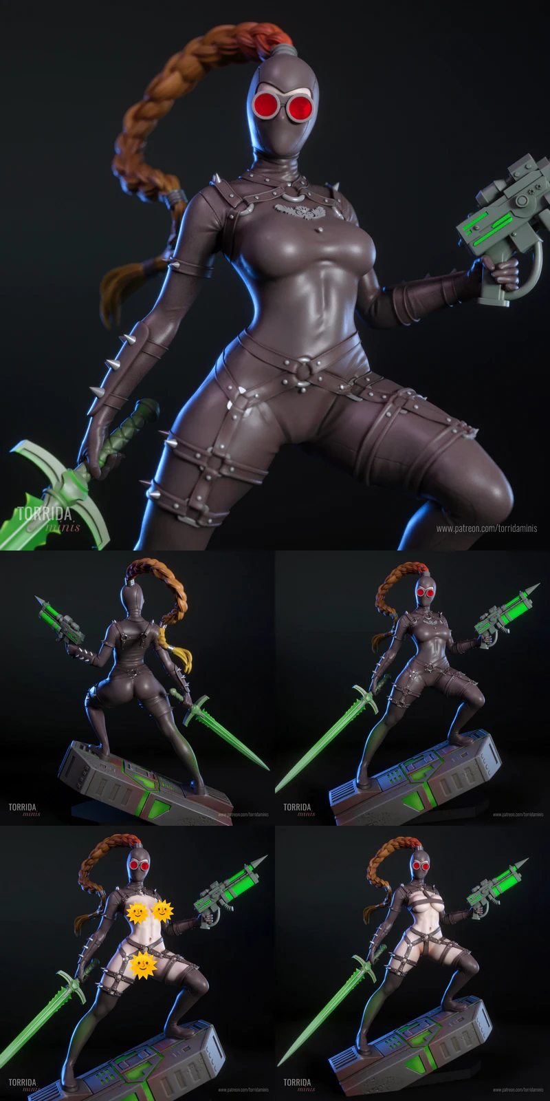 Emerald Assassin STL Figure for 3D Printing STL model for 3D printing