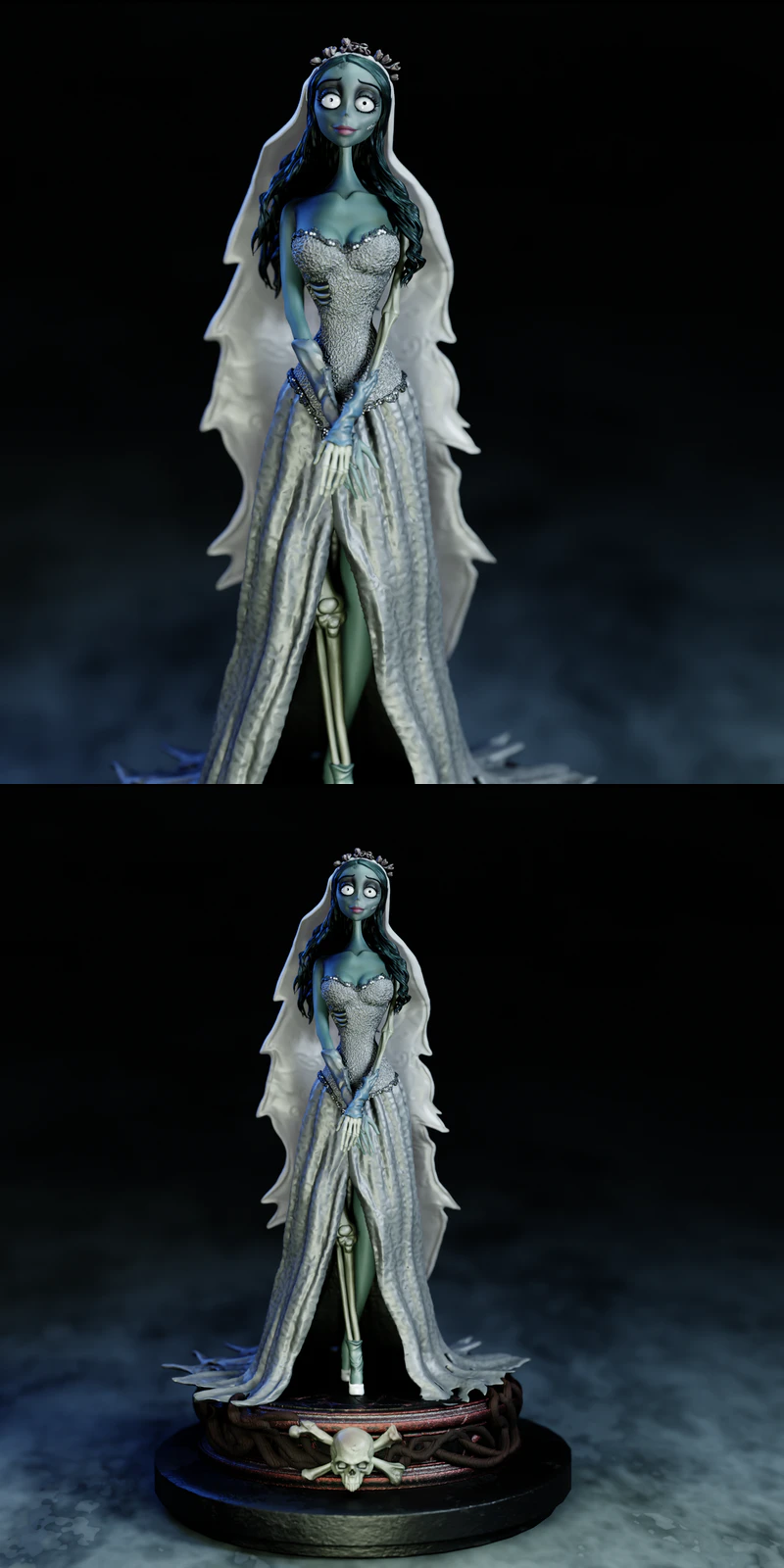 Emily The Corpse Bride STL 3D Printable Figure STL model for 3D printing