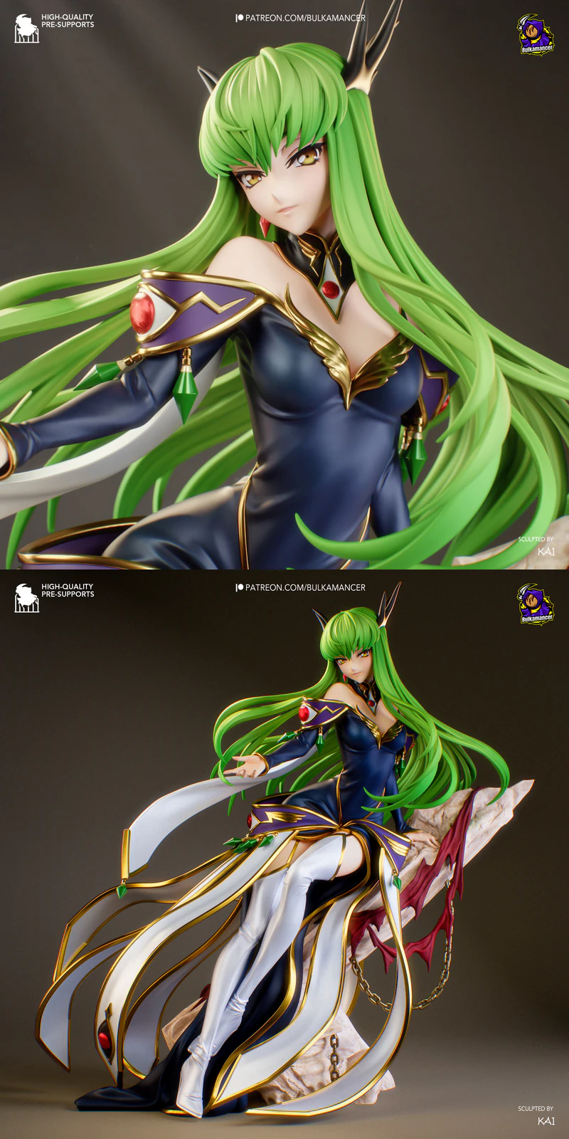 Empress C.C. – Code Geass STL model for 3D printing