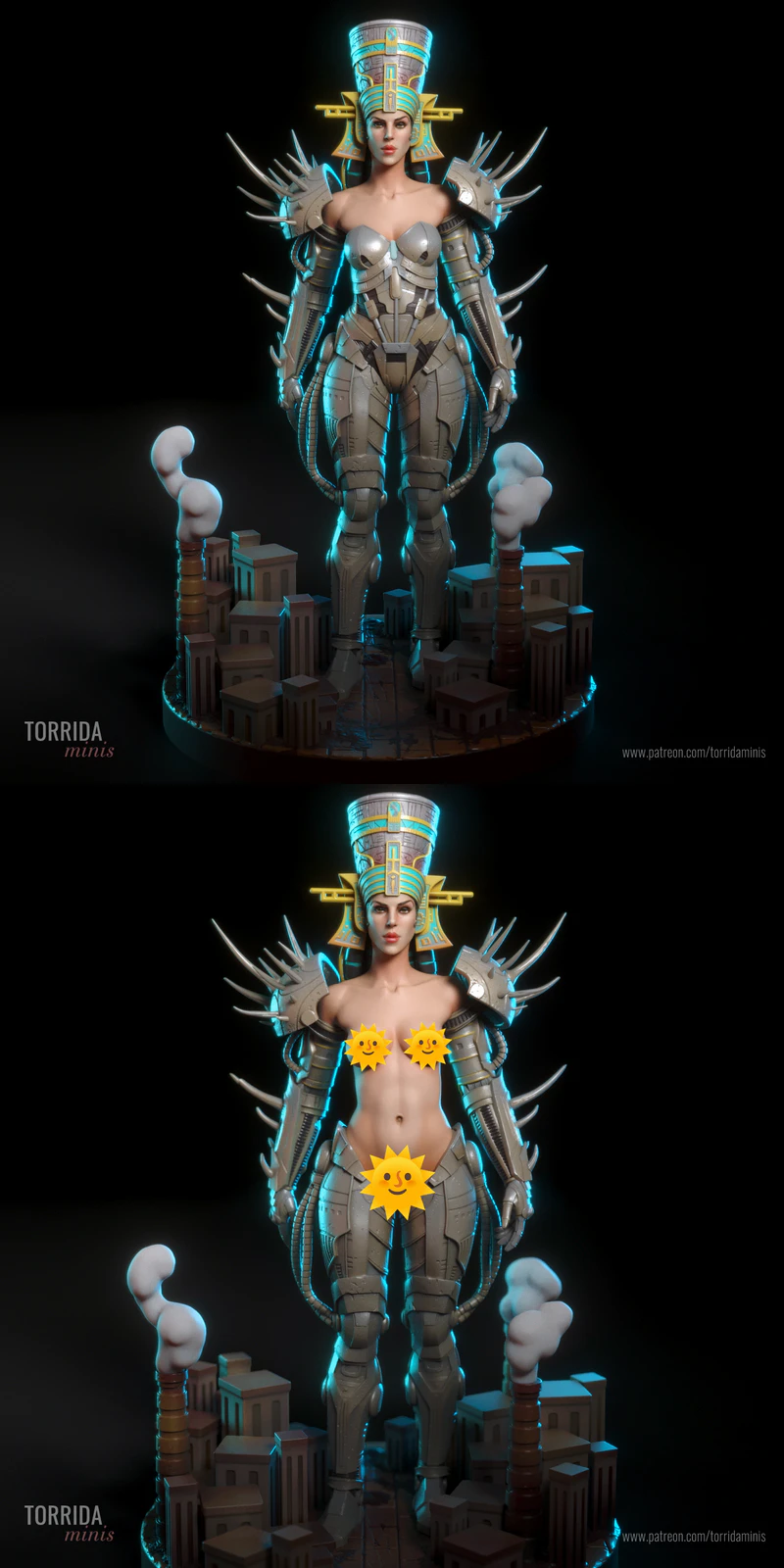 Empress Ishtar STL model for 3D printing
