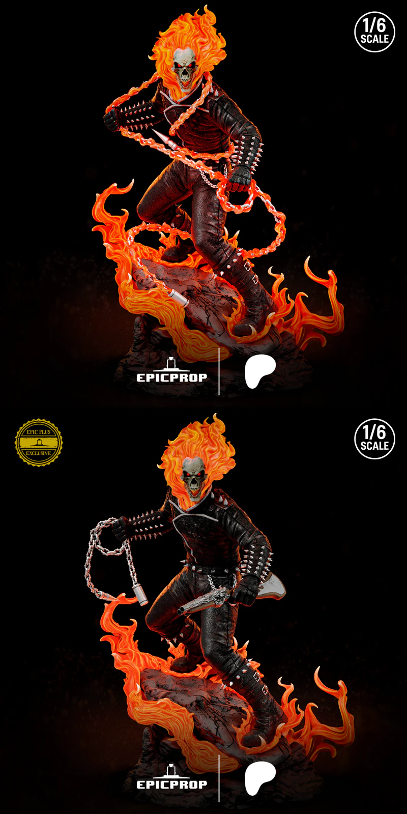 Ghost Rider 3D Printable STL Figure for Resin Printer STL model for 3D printing