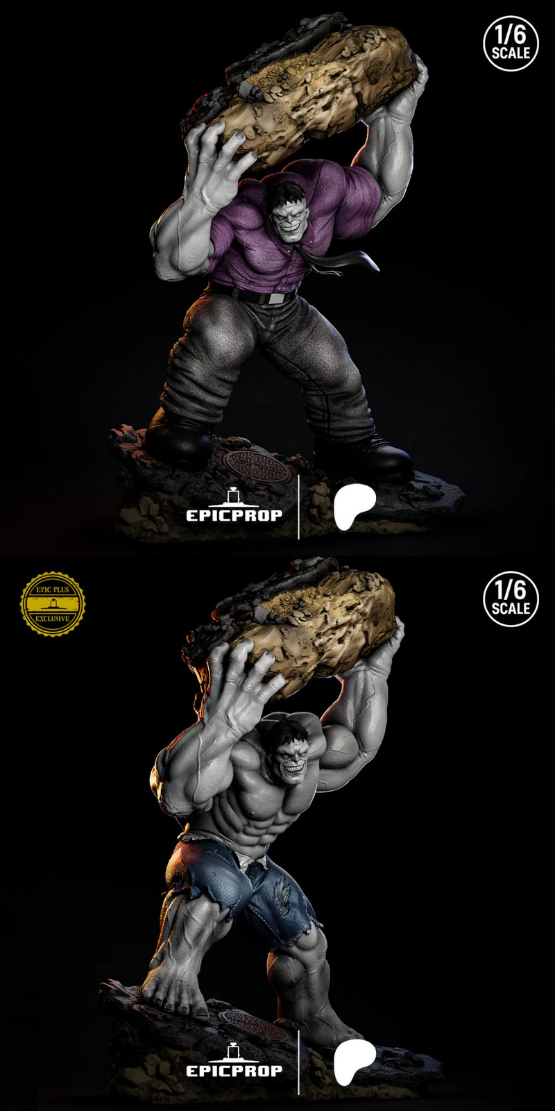 Incredible Hulk STL File for 3D Printing – Miniature Figure STL model for 3D printing