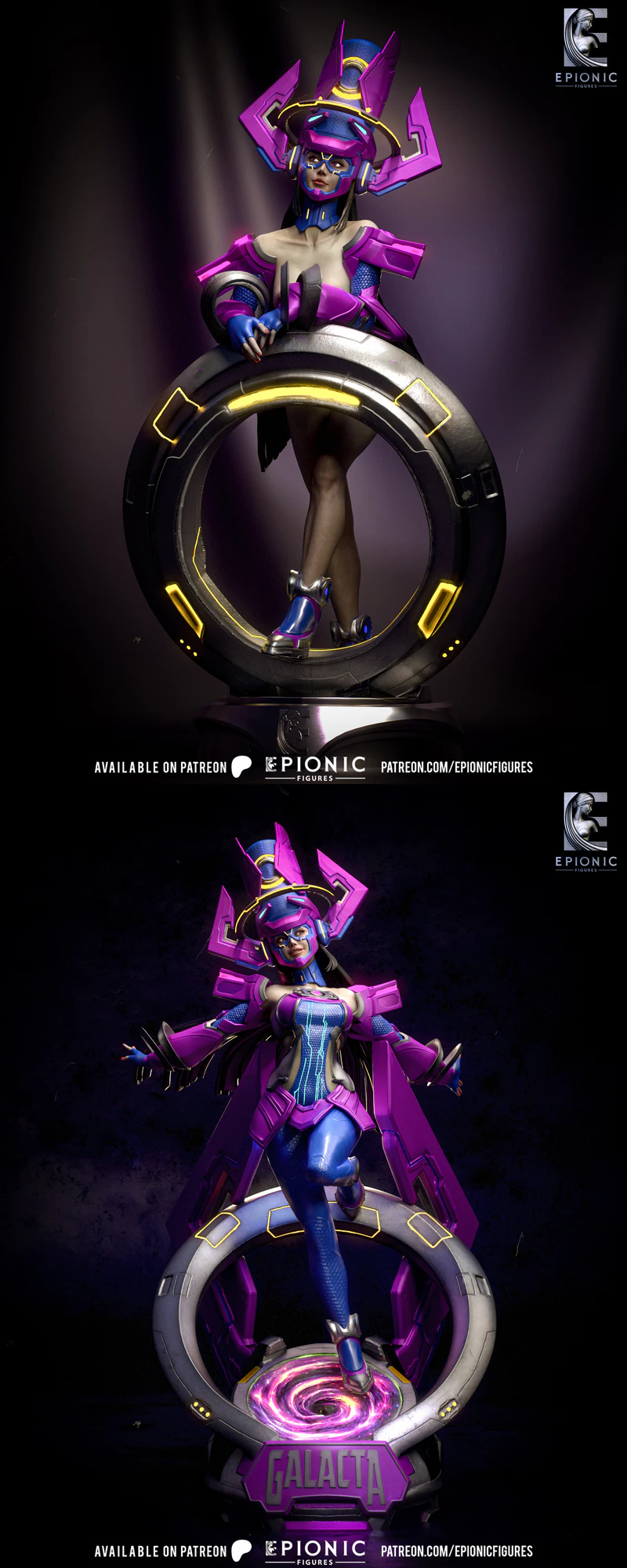 Galacta STL model for 3D printing